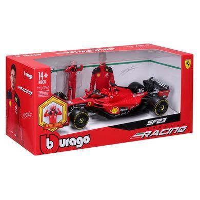 Металева автомодель з фігуркою водія Ferrari SF-23 (1:24) Bburago 18-26809 в асортименті