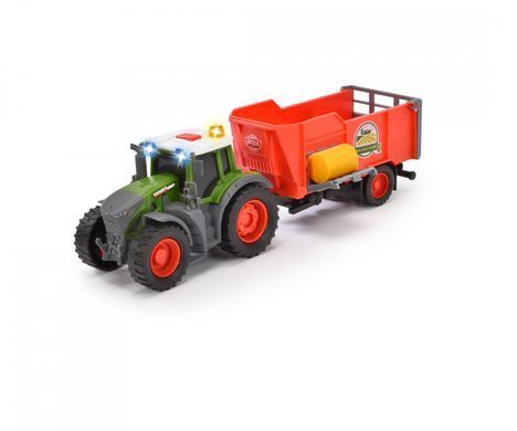 Іграшковий трактор з причепом Fendt (26 см) Dickie Toys 3734001 світло та звук