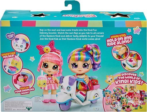 Игровой набор Скутер для куклы Kindi kids Kindi Fun Delivery Scooter Moose Toys 50027