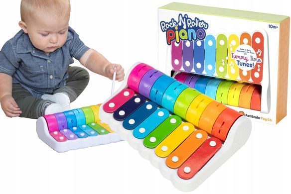 Детский ксилофон с колокольчиками Fat Brain Toys Rock N' Roller Piano F281ML