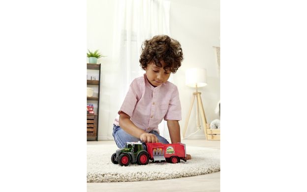 Іграшковий трактор з причепом Fendt (26 см) Dickie Toys 3734001 світло та звук