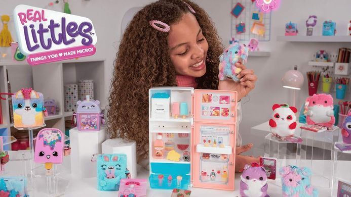 Уцінка Ігровий набір холодильник-сюрприз Real Littles Desktop Caddies Mini Fridge Moose 25440