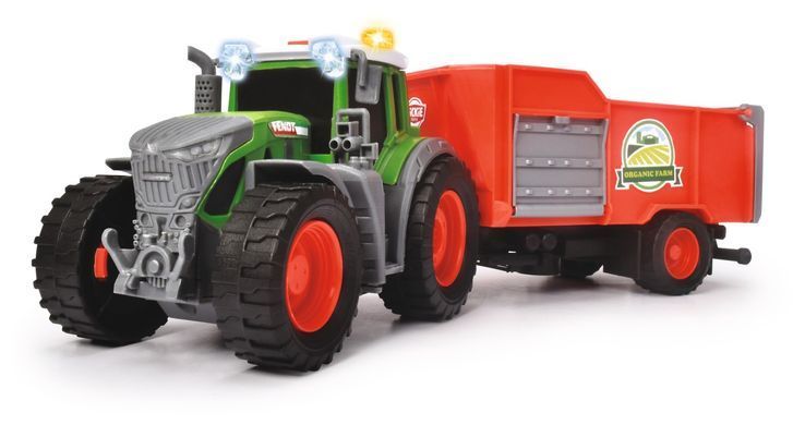 Іграшковий трактор з причепом Fendt (26 см) Dickie Toys 3734001 світло та звук
