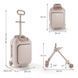 Детский чемодан-каталка 2 в 1 Kinderkraft Cabby Rose Gold KACABB00GLD0000