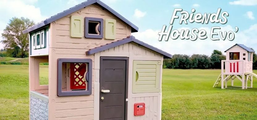 Дитячий будиночок з горищем та поштовою скринькою Friends house Evo Smoby Life 7600810208