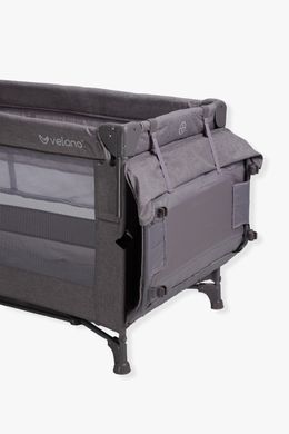 Ліжко-манеж з пеленатором 2 в 1 Tino Velano 46159 light grey