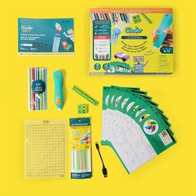3D ручка  для дитячої творчості 3Doodler Start Plus Мегакреатив (147 стрижнів, 9 шаблонів) 3DS2B-011