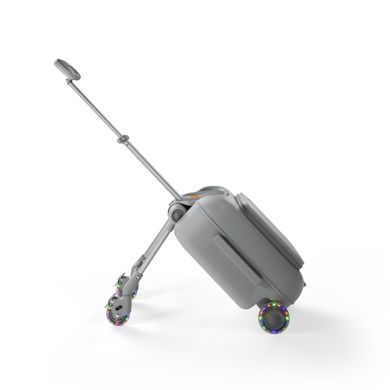 Детский чемодан-каталка 2 в 1 Kinderkraft Cabby Grey KACABB00GRY0000