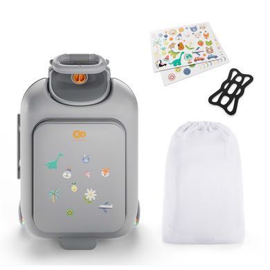 Детский чемодан-каталка 2 в 1 Kinderkraft Cabby Grey KACABB00GRY0000