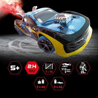 Уценка LED Машинка на радиоуправлении Exost Xmoke & Lightning Dash RC Car (2,4 GHz, 1/14) Silverlit 20628