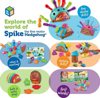 Уценка Игрушка Спайк ежик непоседа Spike the Fine Motor Hedgehog Fidget Friend Learning Resources LER9106