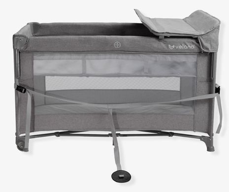 Ліжко-манеж з пеленатором 2 в 1 Tino Velano 46159 light grey