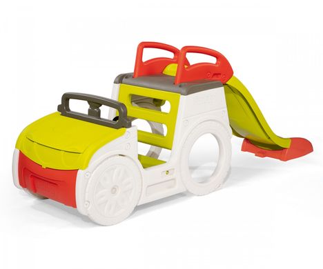 Ігровий центр Автомобіль мандрівника з гіркою та пісочницею Adventure Car Smoby 840205