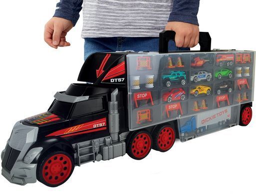Автомобильный транспортер (62 см) 8 машин и вертолет Truck Carry Case Dickie Toys 3749023
