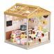 Конструктор-румбокс Mini House Котокафе Fairy Care Dreamy Bay-Scene Cat Cafe 8007 з LED освітленням