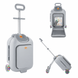 Детский чемодан-каталка 2 в 1 Kinderkraft Cabby Grey KACABB00GRY0000