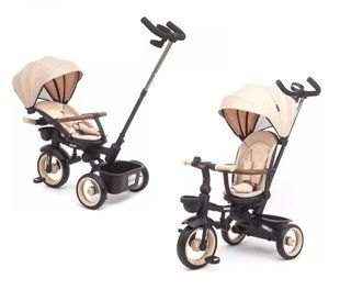 Дитячий триколісний велосипед Milly Mally Twinkle Beige MMTW02B з поворотним сидінням