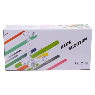 Трехколесный складной самокат LED (до 80 кг) Kids Scooter GO Travel LS308MT мятный