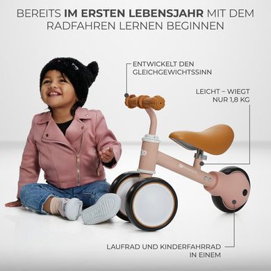 Детская каталка-беговел Cutie Pink Kinderkraft KRCUTI00PNK0000 от 1 года