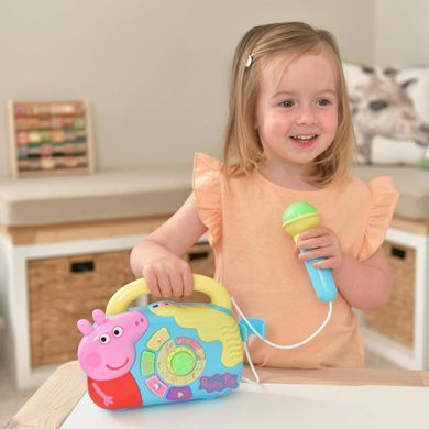 Музыкальная игрушка Бумбокс с микрофоном Peppa Pig 1684914&nbsp;звук, свет