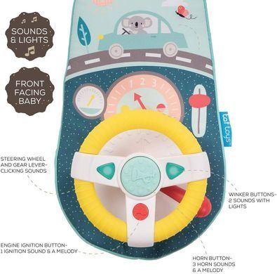 Розвиваючий центр для автомобіля За кермом серія Мрійливі коали Taf Toys Koala Car Wheel Toy 12515