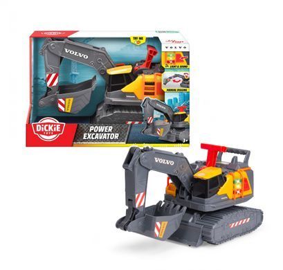 Екскаватор Volvo (30 см) Будівельна сила Dickie Toys 3725012 світло, звук
