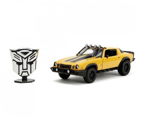Металлическая машинка Трансформеры Бамблби (1:24) 1977 Chevrolet Camaro Bumblebee Jada Toys 253115010