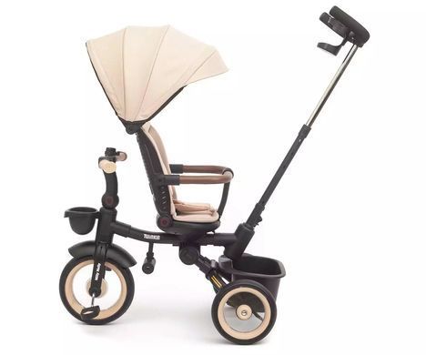 Дитячий триколісний велосипед Milly Mally Twinkle Beige MMTW02B з поворотним сидінням