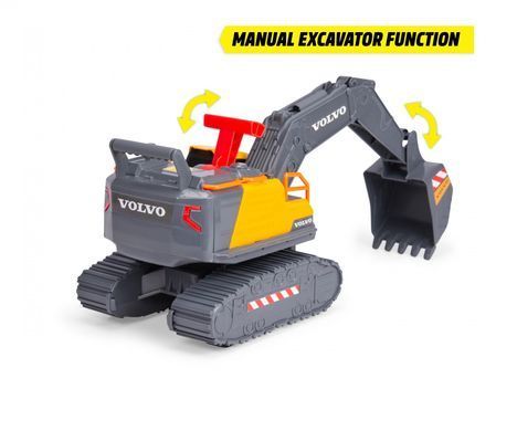 Екскаватор Volvo (30 см) Будівельна сила Dickie Toys 3725012 світло, звук