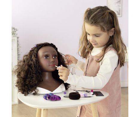 Голова манекен для створення зачісок Брюнетка My Beauty Afro Styling Head Smoby 7600320318
