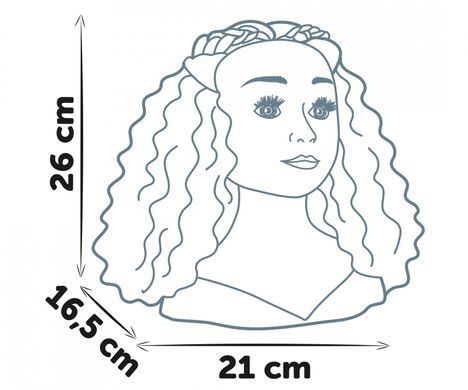 Голова манекен для створення зачісок Брюнетка My Beauty Afro Styling Head Smoby 7600320318