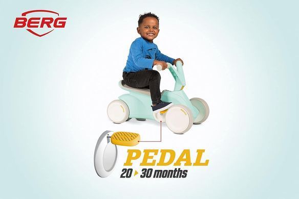 Детский четырехколесный беговел 2в1 Berg GO&sup2; Mint Pedal Gokart 24.50.02.00 мятный