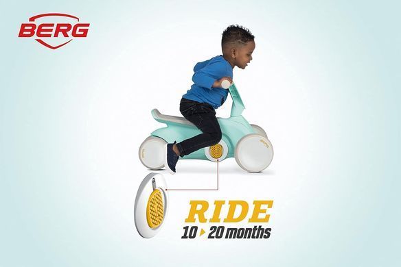 Детский четырехколесный беговел 2в1 Berg GO&sup2; Mint Pedal Gokart 24.50.02.00 мятный