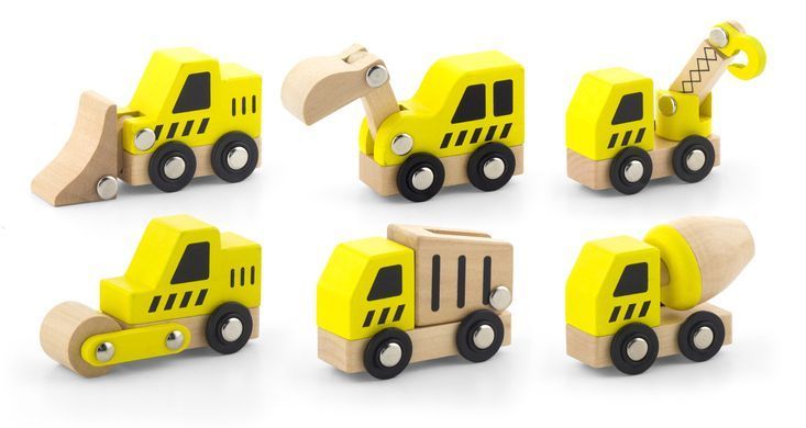 Набор игрушечных машинок Стройтехника Viga Toys 50541