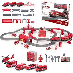 Железная дорога Electric Train Пожарная станция Fire Rescue Train Woopie 41526