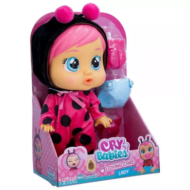 Виниловая кукла (26 см) Плакса Леди с аксессуарами Cry Babies Loving Care Lady IMC Toys 907348