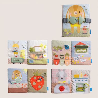 Развивающая мягкая книга Бизибук зайчонка My 1st Busy Book Taf Toys 13355