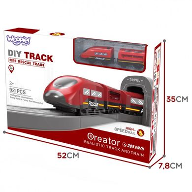 Железная дорога Electric Train Пожарная станция Fire Rescue Train Woopie 41526