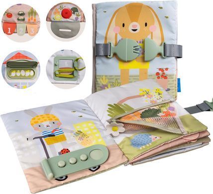 Развивающая мягкая книга Бизибук зайчонка My 1st Busy Book Taf Toys 13355