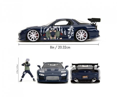 Металева машина 1/24 Naruto Kakashi Hatake & 1993 Mazda RX-7 з фiгyркою Какаши Jada Toys 253255085