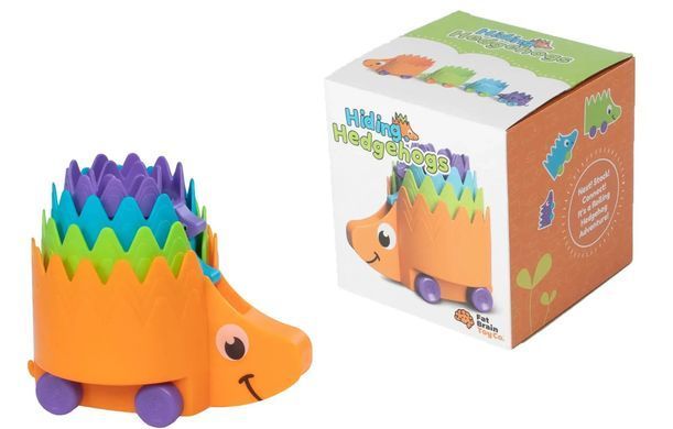 Пірамідка-каталка на колесах Їжачки Fat Brain Toys Hiding Hedgehogs F223ML