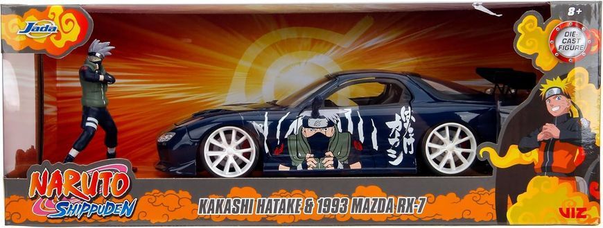 Металева машина 1/24 Naruto Kakashi Hatake & 1993 Mazda RX-7 з фiгyркою Какаши Jada Toys 253255085