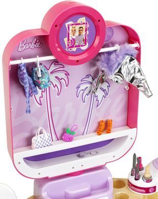 Дитячій туалетний столик Barbie Beauty studio Happy Vibes Theo Klein 5721 з лампою для нігтів