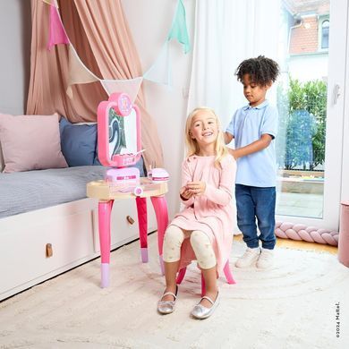 Дитячій туалетний столик Barbie Beauty studio Happy Vibes Theo Klein 5721 з лампою для нігтів