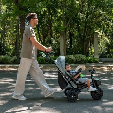 Детский трехколесный велосипед Kinderkraft Aveo 2 Plus Grey KRAVEO02GRY0000 поворотное сиденье