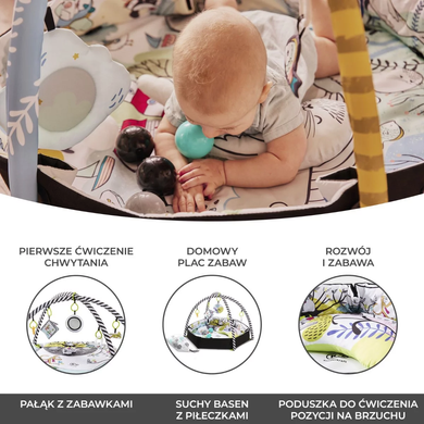 Навчальний килимок і сухий басейн 2 в 1 Kinderkraft Smartplay KKZSMART000000