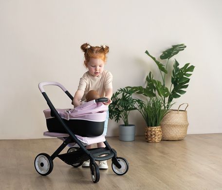 Коляска для ляльки 3в1 зі з'ємною люлькою Maxi-Cosi and Quinny Smoby 7600253121 рожева перлина
