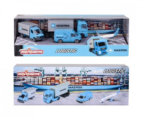 Набор металлических машинок MAERSK Логистика (4 штук) Majorette 2057290