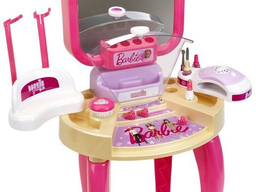 Дитячій туалетний столик Barbie Beauty studio Happy Vibes Theo Klein 5721 з лампою для нігтів