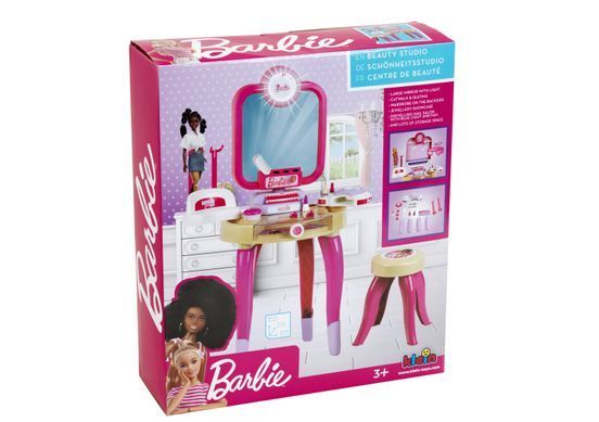 Дитячій туалетний столик Barbie Beauty studio Happy Vibes Theo Klein 5721 з лампою для нігтів